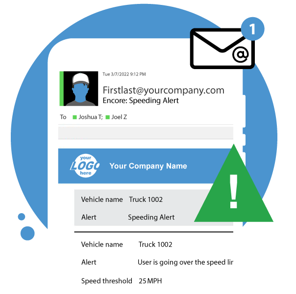 Receiving an alert using a fleet management solution