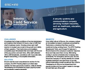 Use case for field service employee software