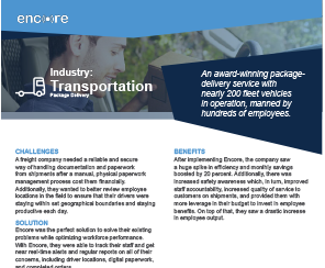Transportation and moving employee software use case