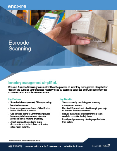 Barcode Scanning one-pager