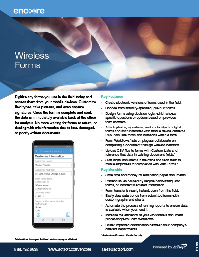 Wireless Forms one-pager