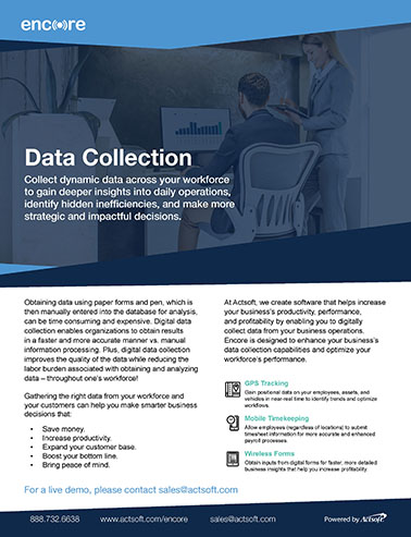 Data Collection one-pager